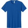 Custom BELLA+CANVAS Unisex Triblend Short Sleeve Tee. Solid True Royal Blue Triblend