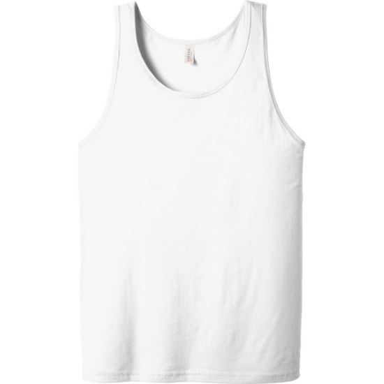 Custom BELLA+CANVAS Unisex Jersey Tank. White