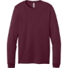Custom BELLA+CANVAS Unisex Jersey Long Sleeve Tee. Maroon Red