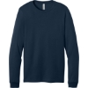 Custom BELLA+CANVAS Unisex Jersey Long Sleeve Tee. Navy Blue