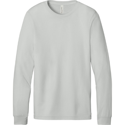 Custom BELLA+CANVAS Unisex Jersey Long Sleeve Tee. Silver