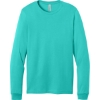 Custom BELLA+CANVAS Unisex Jersey Long Sleeve Tee. Teal Blue