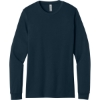 Custom BELLA+CANVAS Unisex Jersey Long Sleeve Tee. Vintage Navy Blue