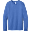 Custom BELLA+CANVAS Unisex Heather CVC Long Sleeve Tee Heather Columbia Blue