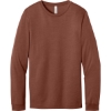 Custom BELLA+CANVAS Unisex Heather CVC Long Sleeve Tee Heather Clay Red