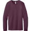 Custom BELLA+CANVAS Unisex Heather CVC Long Sleeve Tee Heather Maroon Red