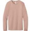 Custom BELLA+CANVAS Unisex Heather CVC Long Sleeve Tee Heather Peach Orange