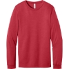 Custom BELLA+CANVAS Unisex Heather CVC Long Sleeve Tee Heather Red