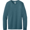 Custom BELLA+CANVAS Unisex Heather CVC Long Sleeve Tee Heather Slate Blue