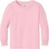 Custom BELLA+CANVAS Toddler Jersey Long Sleeve Tee Pink