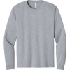 Custom BELLA+CANVAS Unisex 6-Ounce Heavyweight Long Sleeve Tee Athletic Heather Gray
