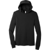 Custom BELLA+CANVAS Unisex Jersey Long Sleeve Hoodie. Black