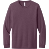 Custom BELLA+CANVAS Unisex Triblend Long Sleeve Tee MaroonTB