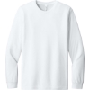Custom BELLA+CANVAS Unisex Triblend Long Sleeve Tee SolidWhtTB