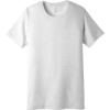 Custom BELLA+CANVAS Unisex Poly-Cotton Short Sleeve Tee. White Slub