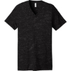 Custom BELLA+CANVAS Unisex Textured Jersey V-Neck Tee Black Marble