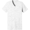 Custom BELLA+CANVAS Unisex Textured Jersey V-Neck Tee White Marble