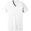 Custom BELLA+CANVAS Unisex Textured Jersey V-Neck Tee White Slub