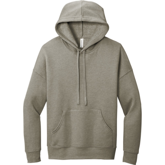 Custom BELLA+CANVAS Unisex Sponge Fleece Pullover DTM Hoodie. Heather Stone Gray