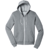 Custom BELLA+CANVAS Unisex Sponge Fleece Full-Zip Hoodie. Athletic Heather Gray