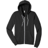 Custom BELLA+CANVAS Unisex Sponge Fleece Full-Zip Hoodie. Black
