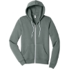 Custom BELLA+CANVAS Unisex Sponge Fleece Full-Zip Hoodie. Blue Storm