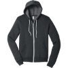 Custom BELLA+CANVAS Unisex Sponge Fleece Full-Zip Hoodie. Dark Grey Ht