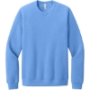 Custom BELLA+CANVAS Unisex Sponge Fleece Raglan Sweatshirt. Carolina Blue