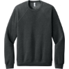 Custom BELLA+CANVAS Unisex Sponge Fleece Raglan Sweatshirt. Gray Acid Fleece