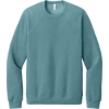 Custom BELLA+CANVAS Unisex Sponge Fleece Raglan Sweatshirt. Heather Blue Lagoon