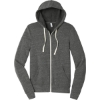 Custom BELLA+CANVAS Unisex Triblend Sponge Fleece Full-Zip Hoodie. Grey TB