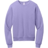Custom BELLA+CANVAS Unisex Sponge Fleece Classic Crewneck Sweatshirt Dark Lavender Purple