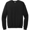 Custom BELLA+CANVAS Unisex Sponge Fleece Drop Shoulder Sweatshirt. Black