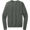 Custom BELLA+CANVAS Unisex Sponge Fleece Drop Shoulder Sweatshirt. Deep Heather Gray