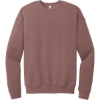 Custom BELLA+CANVAS Unisex Sponge Fleece Drop Shoulder Sweatshirt. Mauve Red