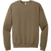 Custom BELLA+CANVAS Unisex Sponge Fleece Drop Shoulder Sweatshirt. Vintage Brown