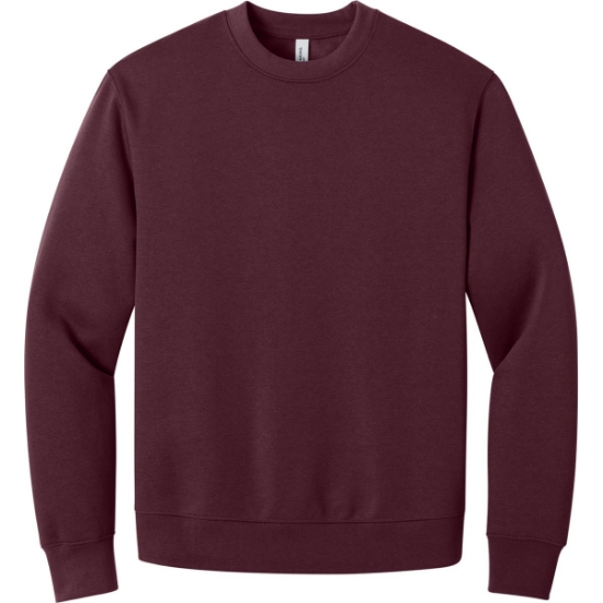 Custom BELLA+CANVAS Unisex 10-Ounce Heavyweight Crewneck Sweatshirt Maroon Red