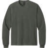 Custom BELLA+CANVAS Unisex Heavyweight Garment-Dyed Long Sleeve Tee Washed Charcoal Gray