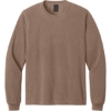 Custom BELLA+CANVAS Unisex Heavyweight Garment-Dyed Long Sleeve Tee Washed Cocoa Brown