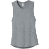 Custom BELLA+CANVAS Womens Jersey Muscle Tank. Athletic Heather Gray