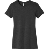 Custom BELLA+CANVAS Womens Slim Fit Tee. Black Heather