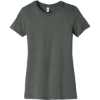 Custom BELLA+CANVAS Womens Slim Fit Tee. Deep Heather Gray