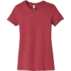 Custom BELLA+CANVAS Womens Slim Fit Tee. Ht Red