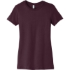Custom BELLA+CANVAS Womens Slim Fit Tee. Maroon Red