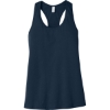 Custom BELLA+CANVAS Womens Jersey Racerback Tank. Navy Blue