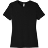 Custom BELLA+CANVAS Womens Relaxed Jersey Short Sleeve Tee. Black