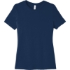 Custom BELLA+CANVAS Womens Relaxed Jersey Short Sleeve Tee. Navy Blue
