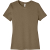 Custom BELLA+CANVAS Womens Relaxed Jersey Short Sleeve Tee. Vintage Brown