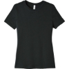 Custom BELLA+CANVAS Womens Relaxed Jersey Short Sleeve Tee. Vintage Black