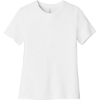 Custom BELLA+CANVAS Womens Relaxed Jersey Short Sleeve Tee. White